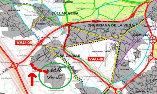 Acceso directo desde Pedro Verde a calle real de málaga